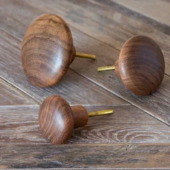 Acacia Wood Wall Hooks