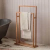 Acacia Wooden Towel Stand