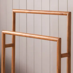 Acacia Wooden Towel Stand