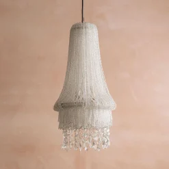 Adara Clear Beaded Pendant Light