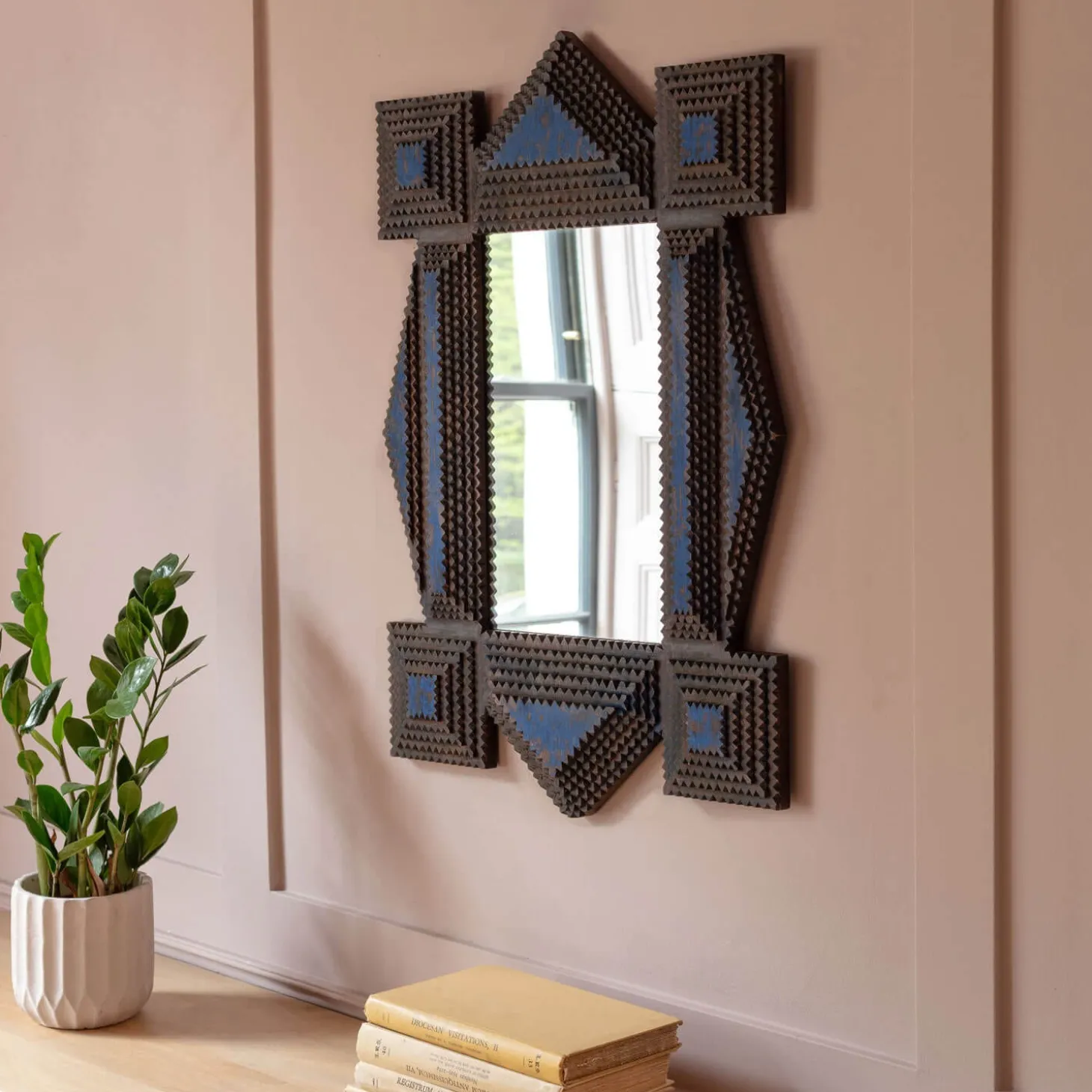 Ako Wooden Wall Mirror