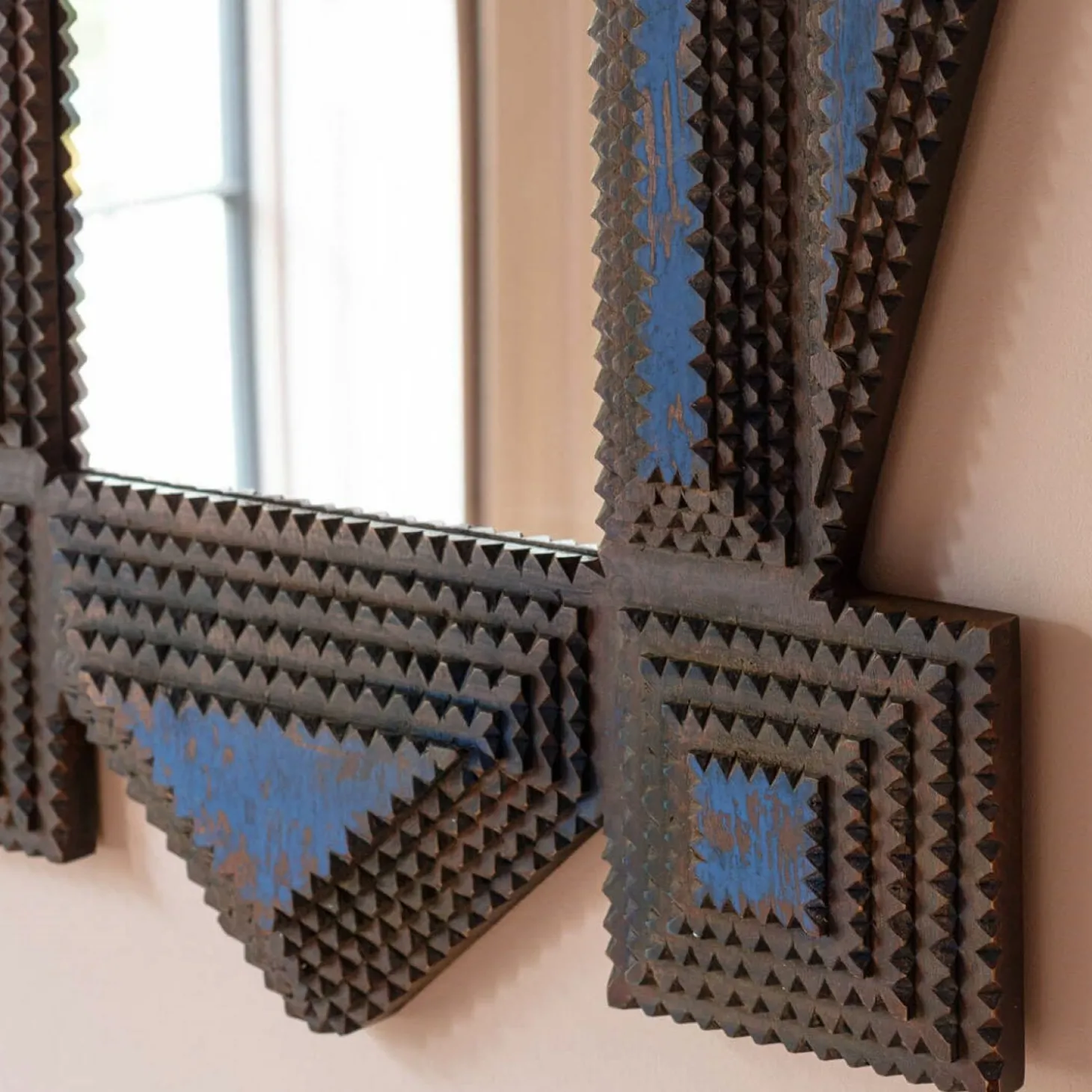 Ako Wooden Wall Mirror