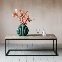 Albie Iron and Wood Coffee Table