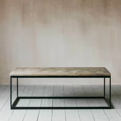 Albie Iron and Wood Coffee Table