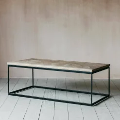 Albie Iron and Wood Coffee Table