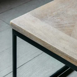 Albie Iron and Wood Coffee Table