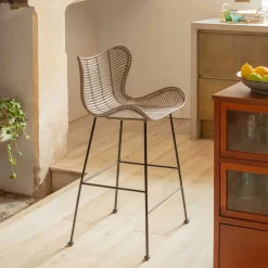 Alden Rattan Clay Kitchen Stool