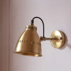 Alec Antique Brass Adjustable Wall Light