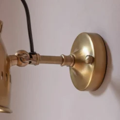 Alec Antique Brass Adjustable Wall Light