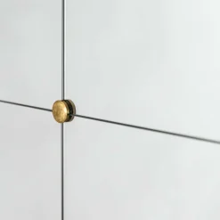 Alexander Black and Gold Rustic Portrait Mirror