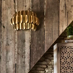 Alexis Gold Discs Wall Light