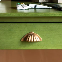 Alice Green Three Drawer Desk