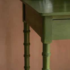 Alice Green Three Drawer Desk