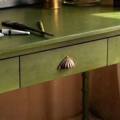 Alice Green Three Drawer Desk