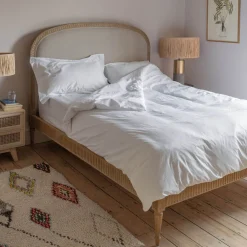 Alize King Size Natural Linen Bed