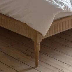 Alize King Size Natural Linen Bed