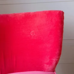 Alpana Coral Velvet Cocktail Chair