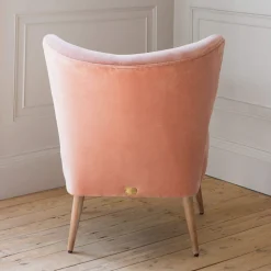 Alpana Rose Velvet Cocktail Chair