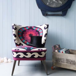 Alpana Suzani Patterned Cocktail Chair