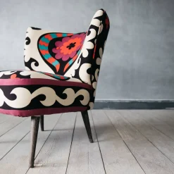 Alpana Suzani Patterned Cocktail Chair
