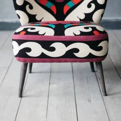Alpana Suzani Patterned Cocktail Chair