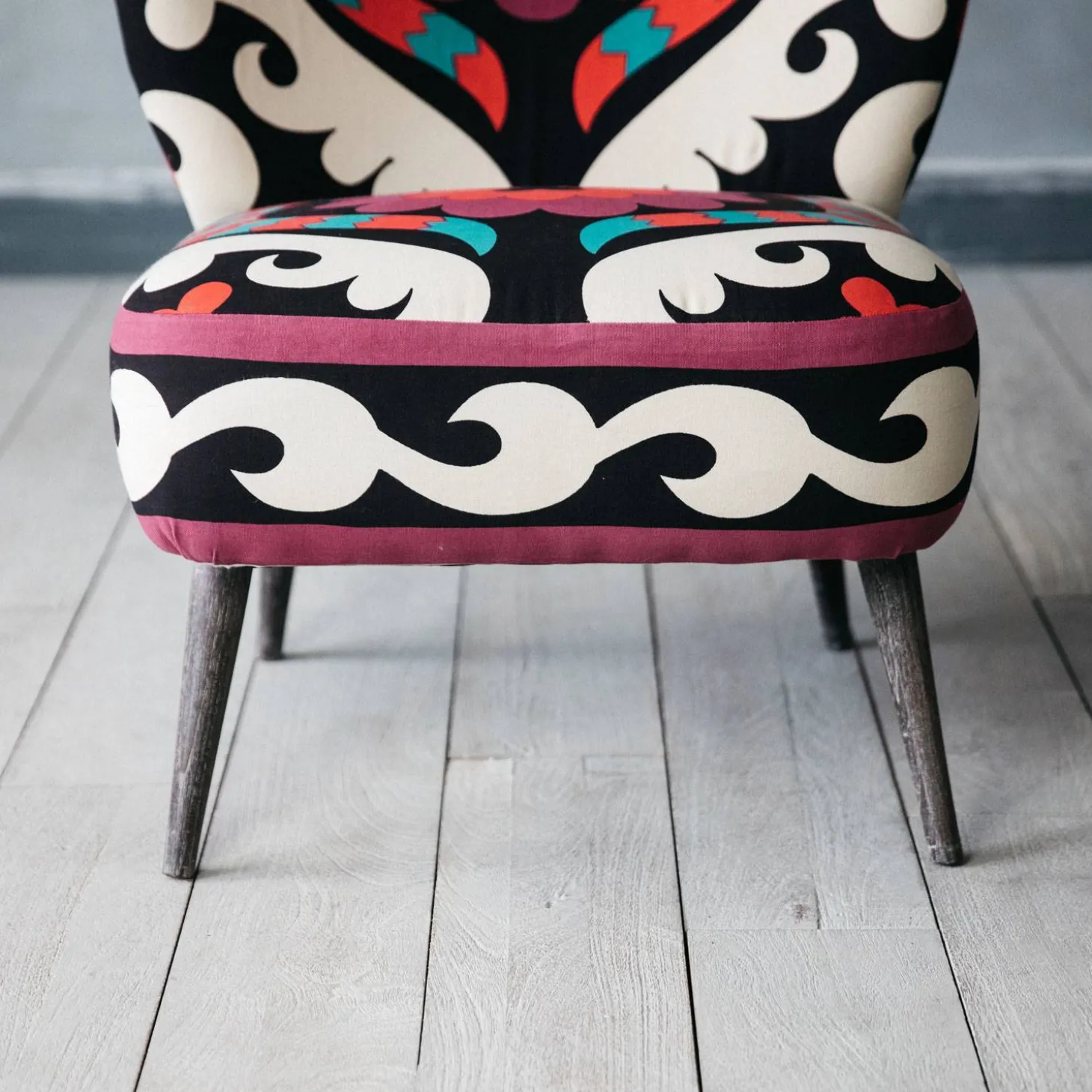 Alpana Suzani Patterned Cocktail Chair