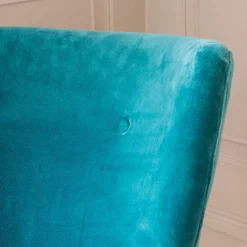 Alpana Teal Velvet Cocktail Chair