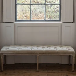 Amalie Linen Bench