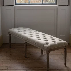 Amalie Linen Bench