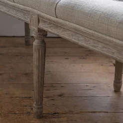 Amalie Linen Bench