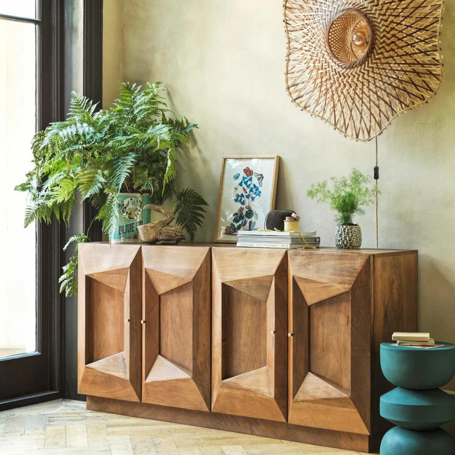 Ambleside Tile Four Door Sideboard