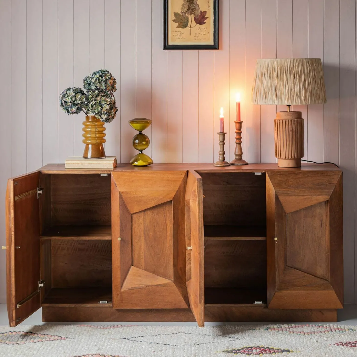 Ambleside Tile Four Door Sideboard