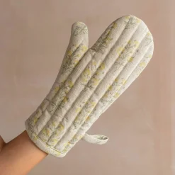 Amelia Block Printed Oven Mitt