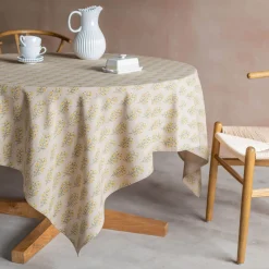 Amelia Block Printed Tablecloths
