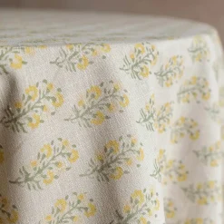 Amelia Block Printed Tablecloths