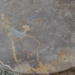Anderson Marble and Mango Wood Side Table