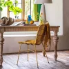 Ansel Yellow Rattan Chair