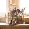 Antique Brass Cutlery Holder