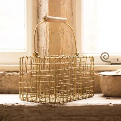 Antique Brass Cutlery Holder