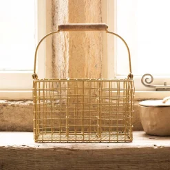 Antique Brass Cutlery Holder