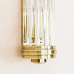 Antique Crystal Wall Light