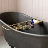 Antique Gold Over the Bath Tub Caddy