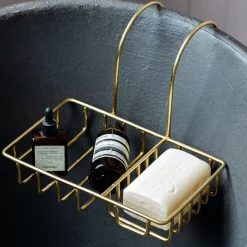 Antique Gold Side of the Bath Caddy