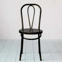 Antique Nickel Café Chair