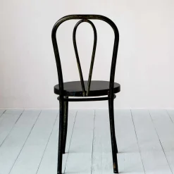 Antique Nickel Café Chair