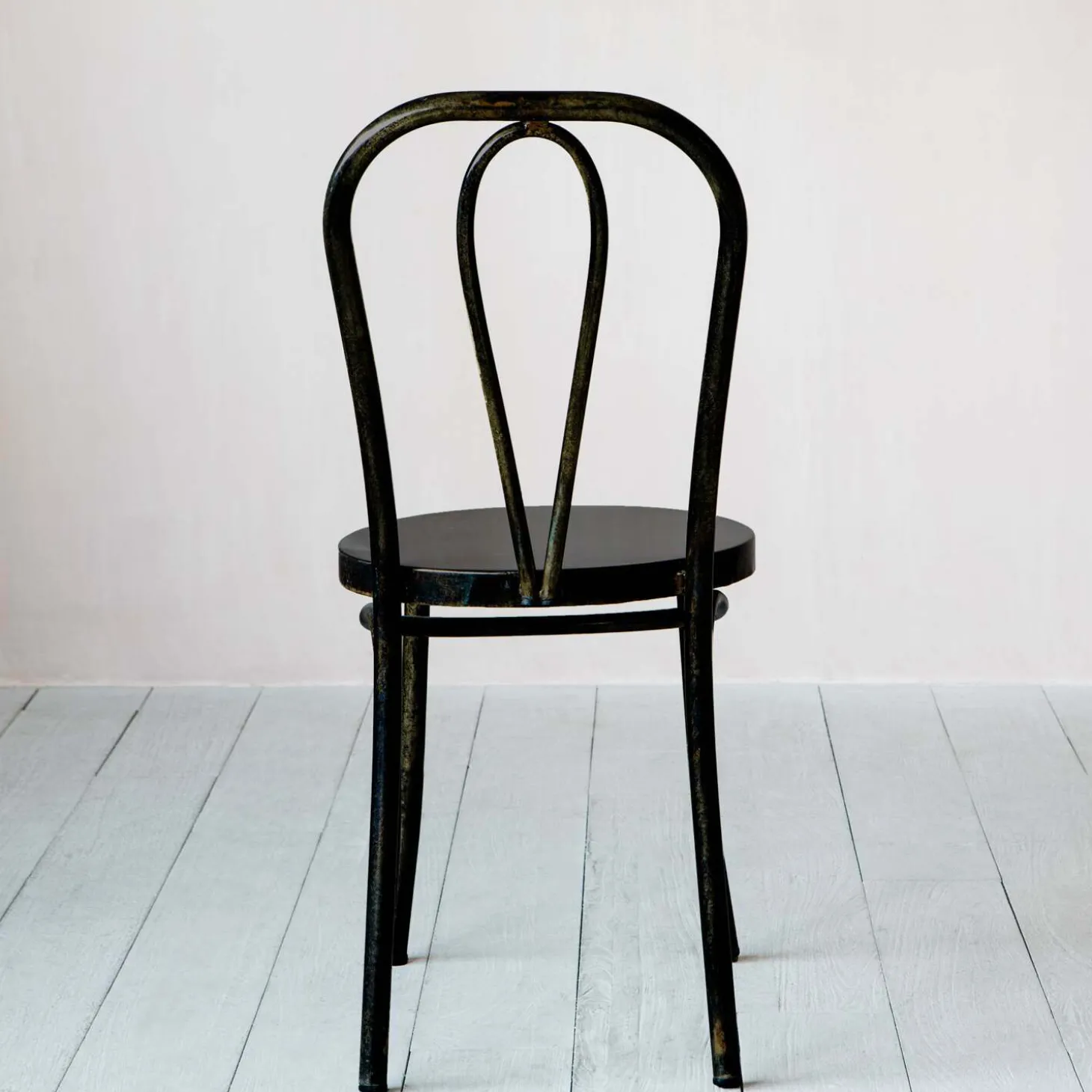 Antique Nickel Café Chair