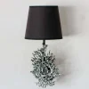 Antique Nickel Coral Wall Light