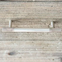 Antique Silver Etched Long Handle