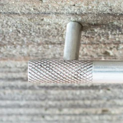 Antique Silver Etched Long Handle