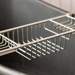 Antique Silver Over the Bath Tub Caddy